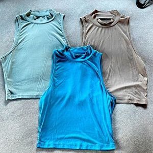 Cropped Mock Neck 3 Pack! // Never Been Worn!